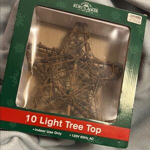 Kurt S. Adler 10” Light Tree Top NEW